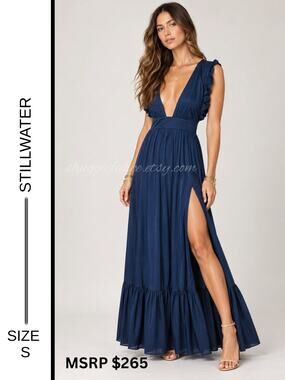 MSRP $265 ✨ Stillwater “What If” Slinky Viscose Maxi Dress – Size S ✨QUICK SHIP